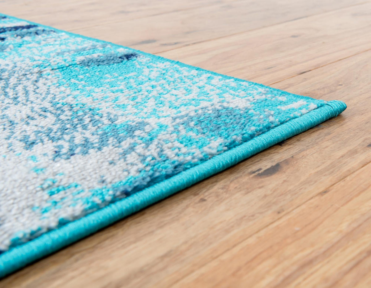 Urban Oasis Collection Area Rug -  Crownheights Rectangle Turquoise  lifestyle 4
