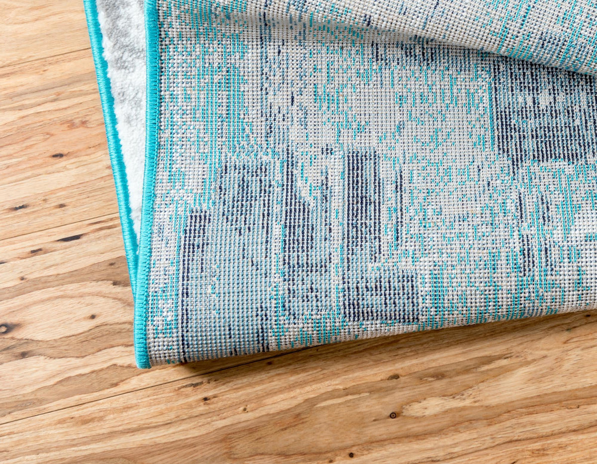 Urban Oasis Collection Area Rug -  Crownheights Rectangle Turquoise  lifestyle 5