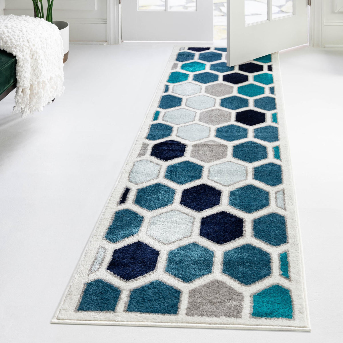 Urban Oasis Collection Area Rug - Soho Runner Cream  lifestyle 29