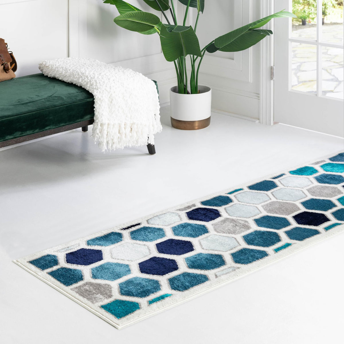 Urban Oasis Collection Area Rug - Soho Runner Cream  lifestyle 30