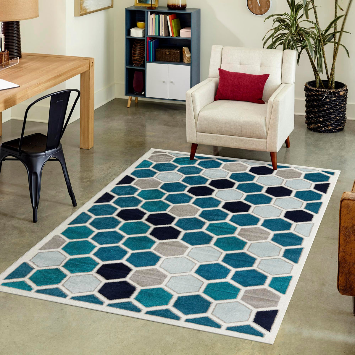 Urban Oasis Collection Area Rug - Soho Rectangle Cream  lifestyle 14