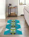 Urban Oasis Collection Area Rug -  Chelsea Runner Turquoise  lifestyle 6
