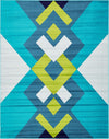 Urban Oasis Collection Area Rug -  Chelsea Rectangle Turquoise  lifestyle 2