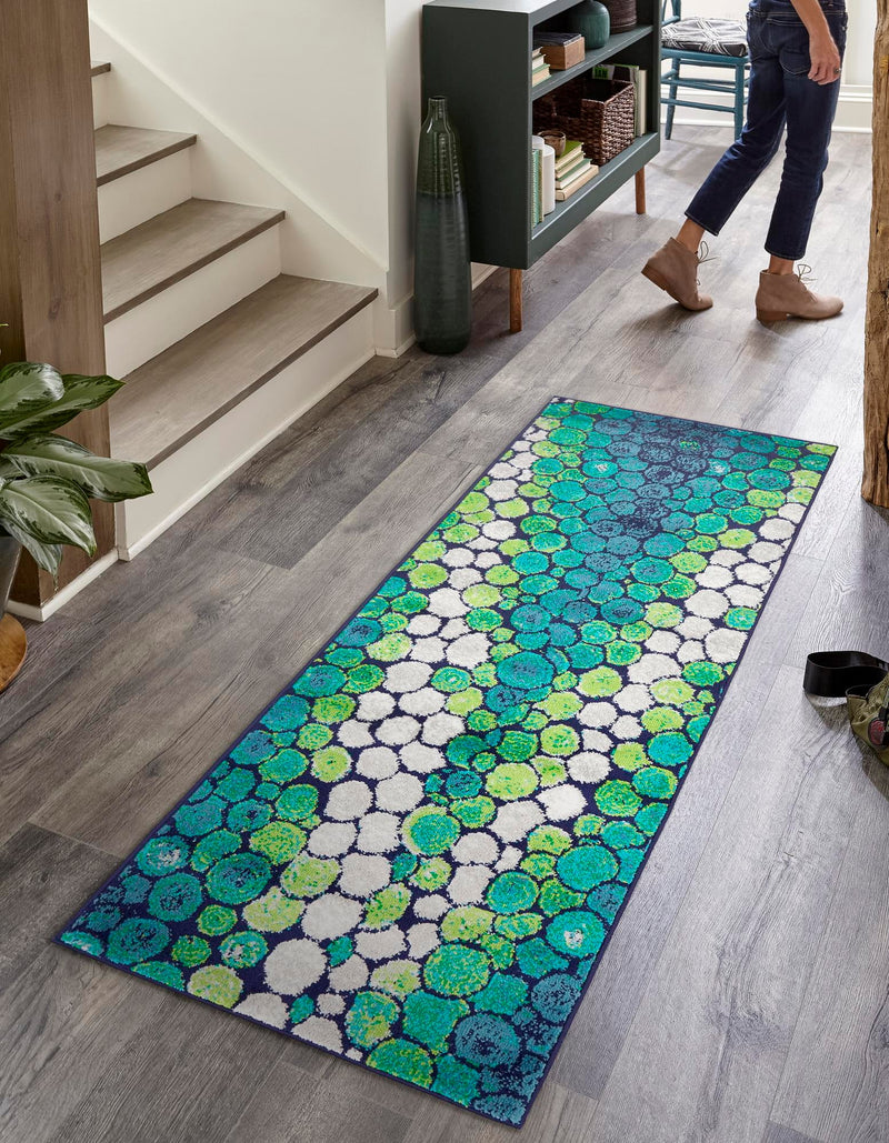 Urban Oasis Collection Area Rug -  Tribeca Runner Light Green  lifestyle 17