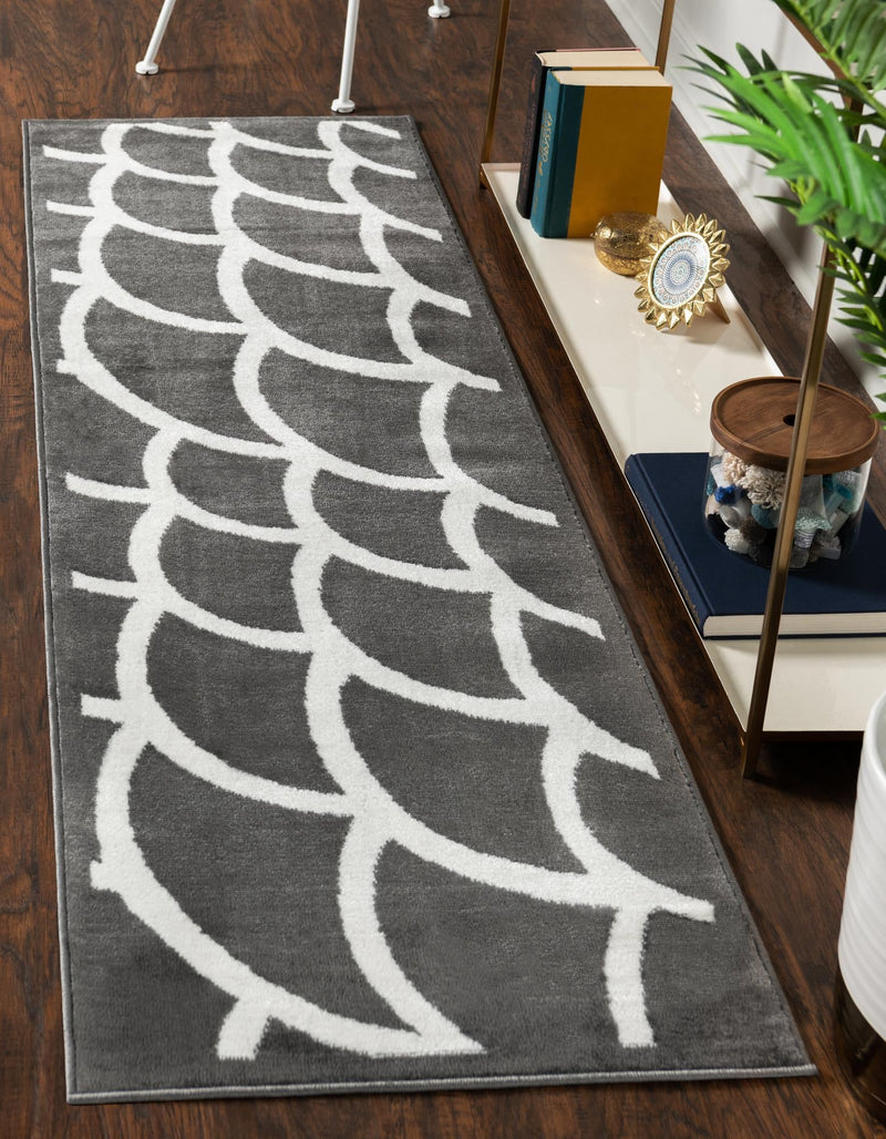 Urban Oasis Collection Area Rug -  Uptown Runner Gray  lifestyle 7