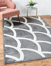 Urban Oasis Collection Area Rug -  Uptown Rectangle Gray  lifestyle 2