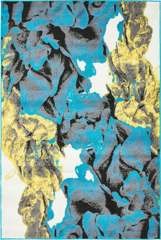 Urban Oasis Collection Area Rug -  Battery Rectangle Turquoise Main