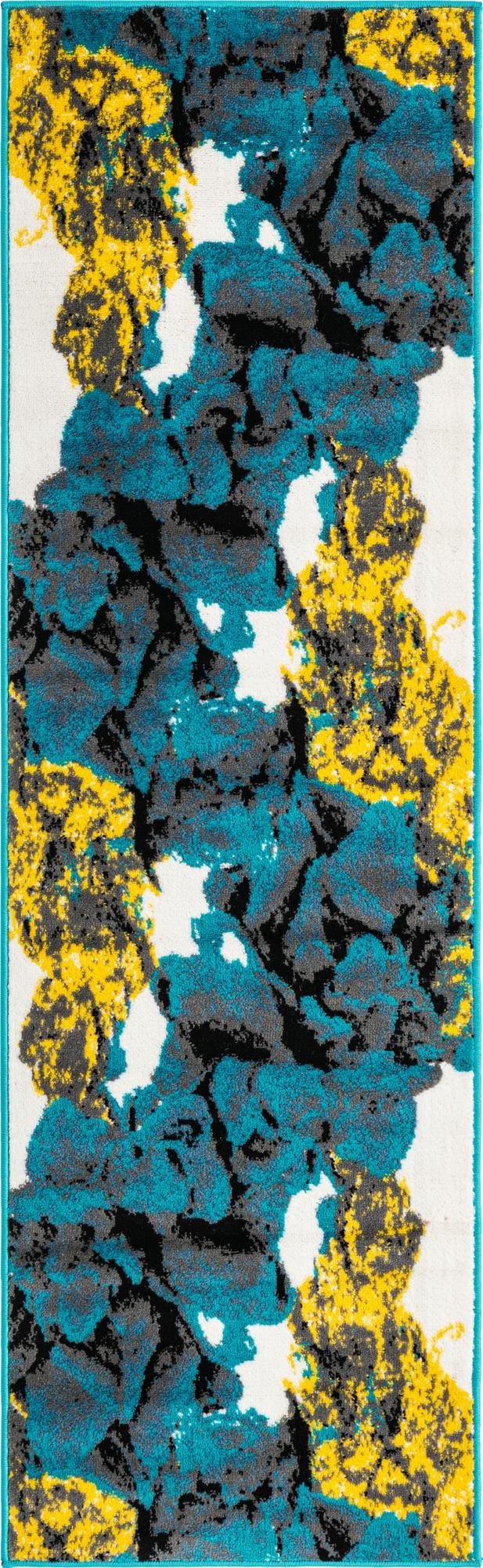 Urban Oasis Collection Area Rug -  Battery Runner Turquoise  lifestyle 6