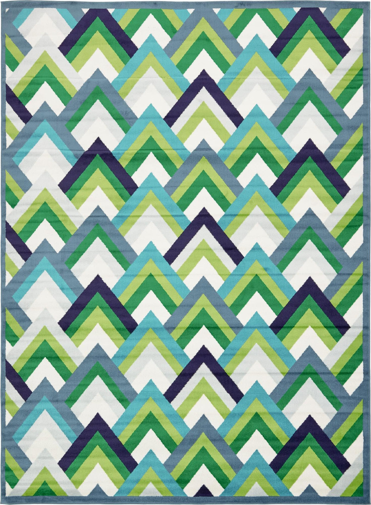 Urban Oasis Collection Area Rug -  Parkside Rectangle Blue Main