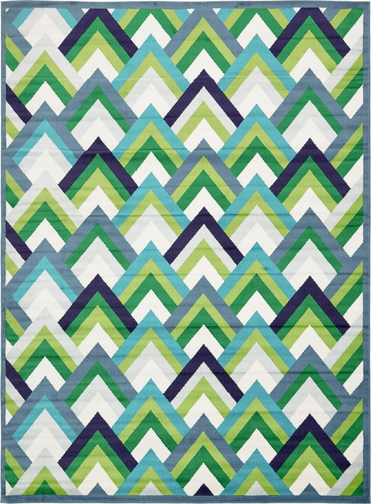Urban Oasis Collection Area Rug -  Parkside Rectangle Blue Main