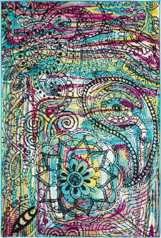 Urban Oasis Collection Area Rug -  Bedford Rectangle Black Main