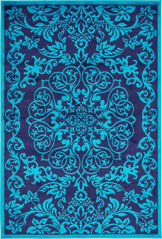 Urban Oasis Collection Area Rug -  Kensington Rectangle Turquoise Main