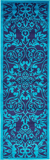 Urban Oasis Collection Area Rug -  Kensington Runner Turquoise  lifestyle 11