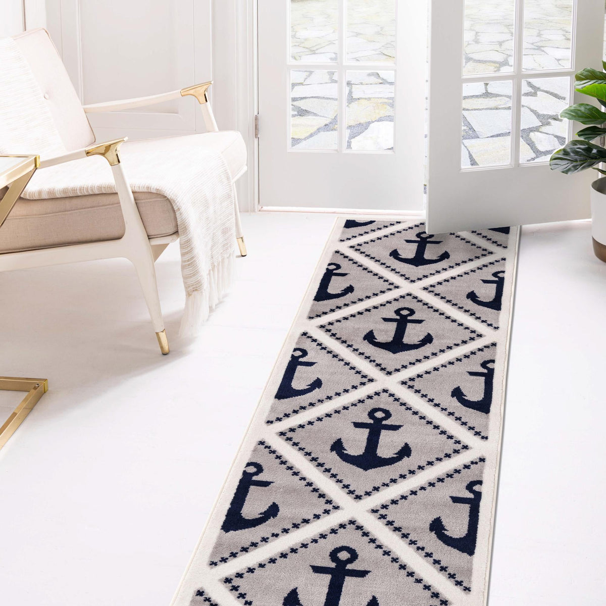 Urban Oasis Collection Area Rug -  Astoria Runner Gray  lifestyle 43