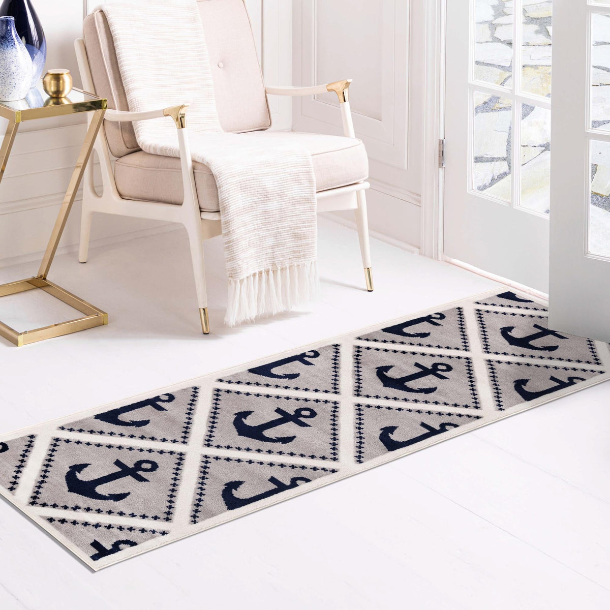 Urban Oasis Collection Area Rug -  Astoria Runner Gray  lifestyle 46