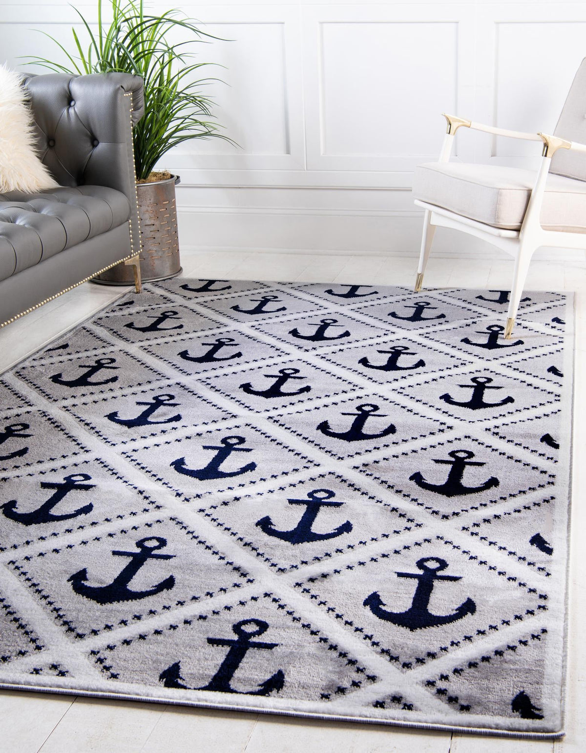 Urban Oasis Collection Area Rug -  Astoria Rectangle Gray  lifestyle 2
