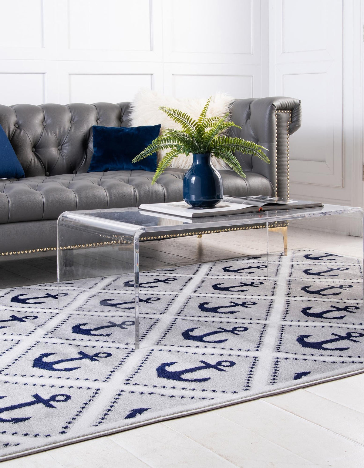 Urban Oasis Collection Area Rug -  Astoria Rectangle Gray  lifestyle 3