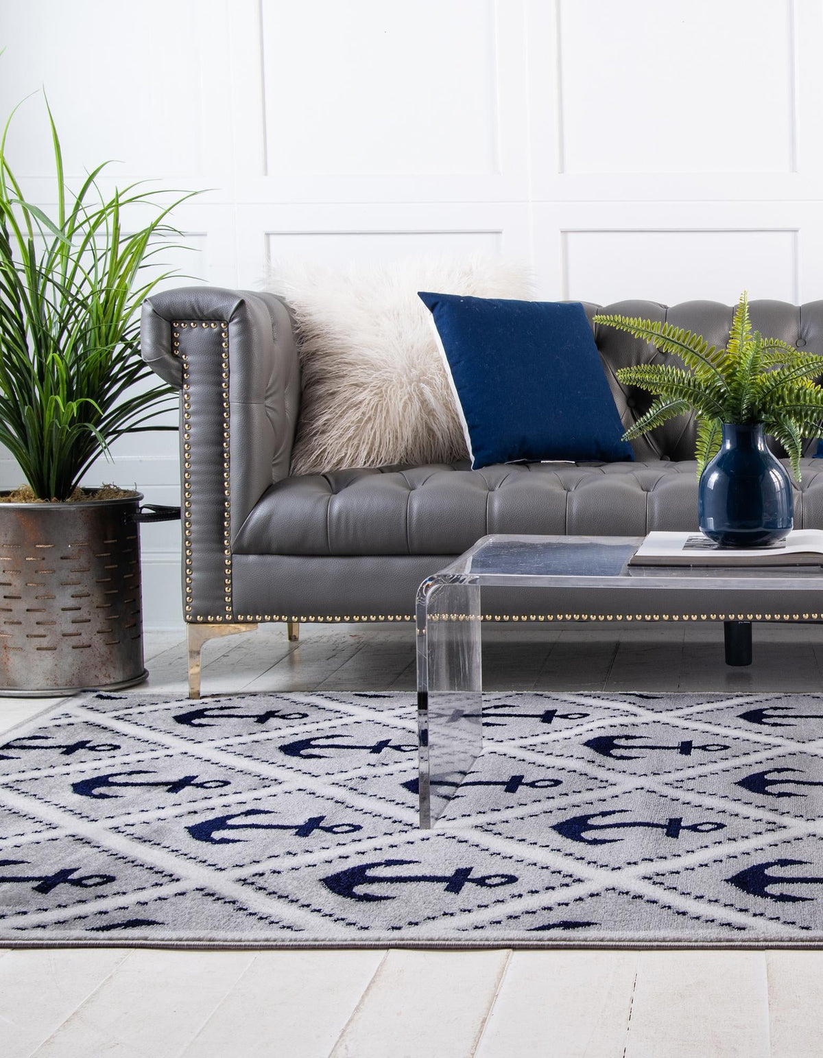 Urban Oasis Collection Area Rug -  Astoria Rectangle Gray  lifestyle 4