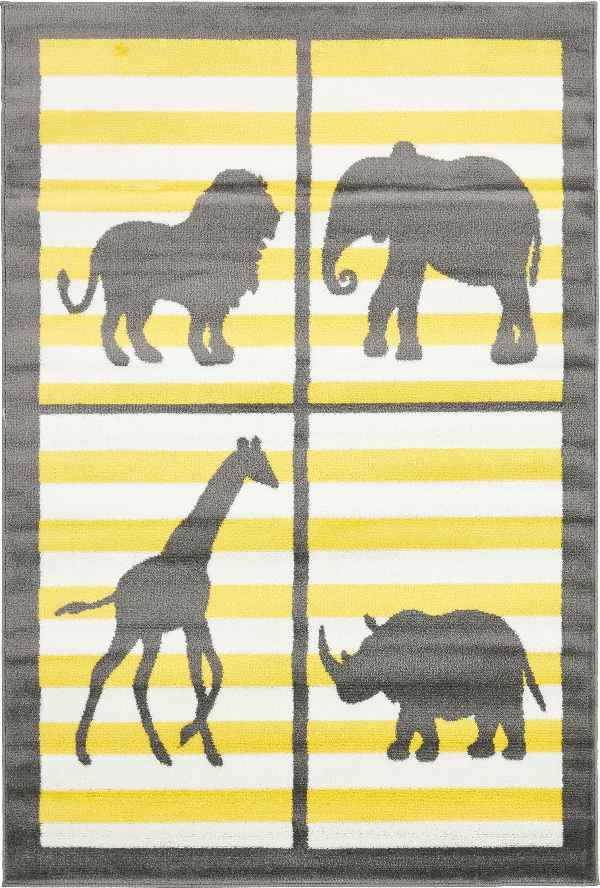 Urban Oasis Collection Area Rug -  Harlem Rectangle Gray Main