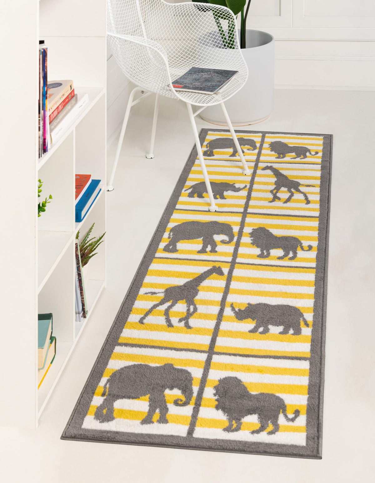 Urban Oasis Collection Area Rug -  Harlem Runner Gray  lifestyle 5