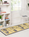 Urban Oasis Collection Area Rug -  Harlem Runner Gray  lifestyle 6