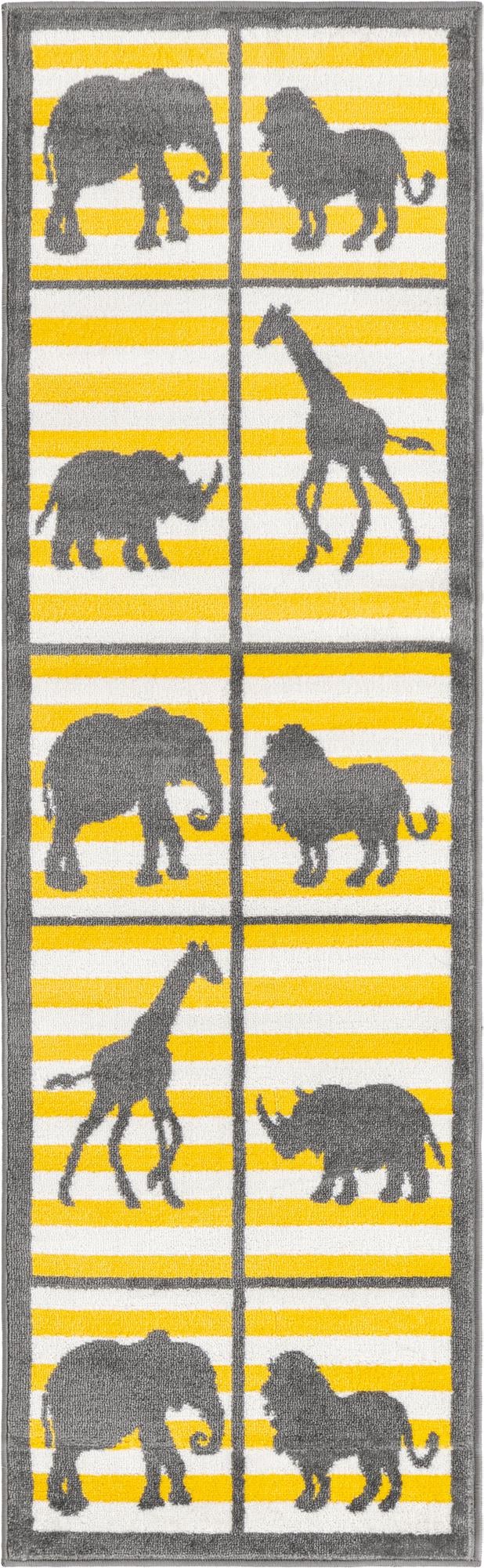 Urban Oasis Collection Area Rug -  Harlem Runner Gray  lifestyle 4
