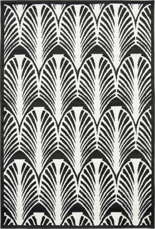 Urban Oasis Collection Area Rug -  Bronx Rectangle Black Main