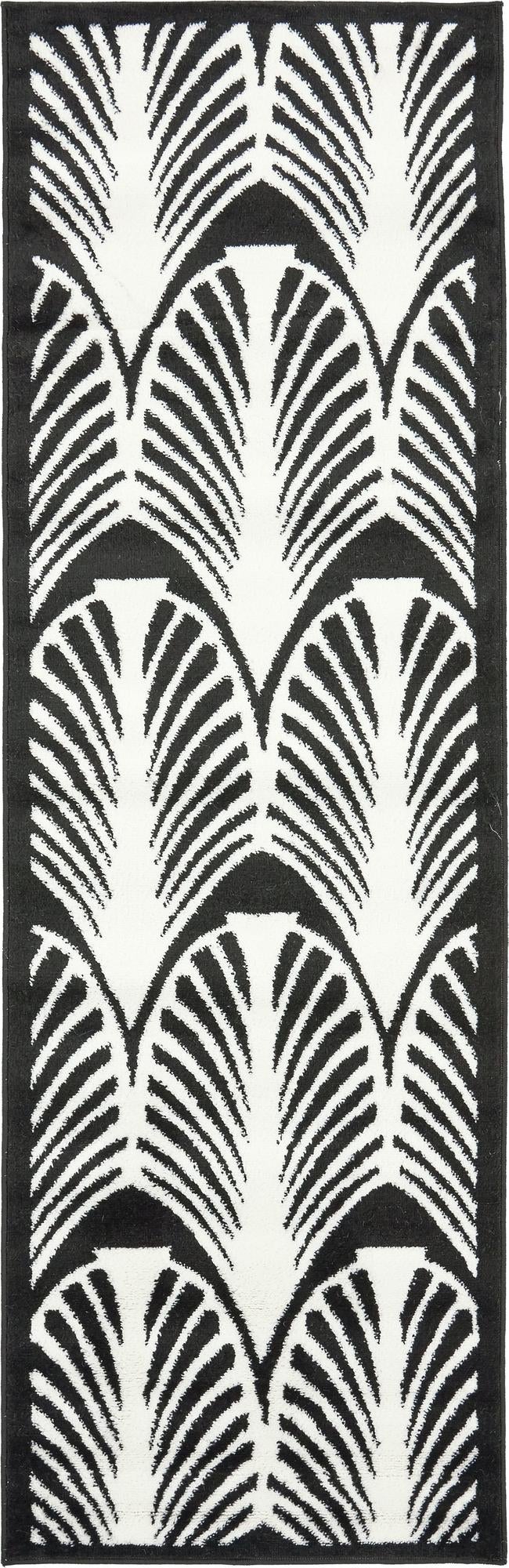Urban Oasis Collection Area Rug -  Bronx Runner Black  lifestyle 14