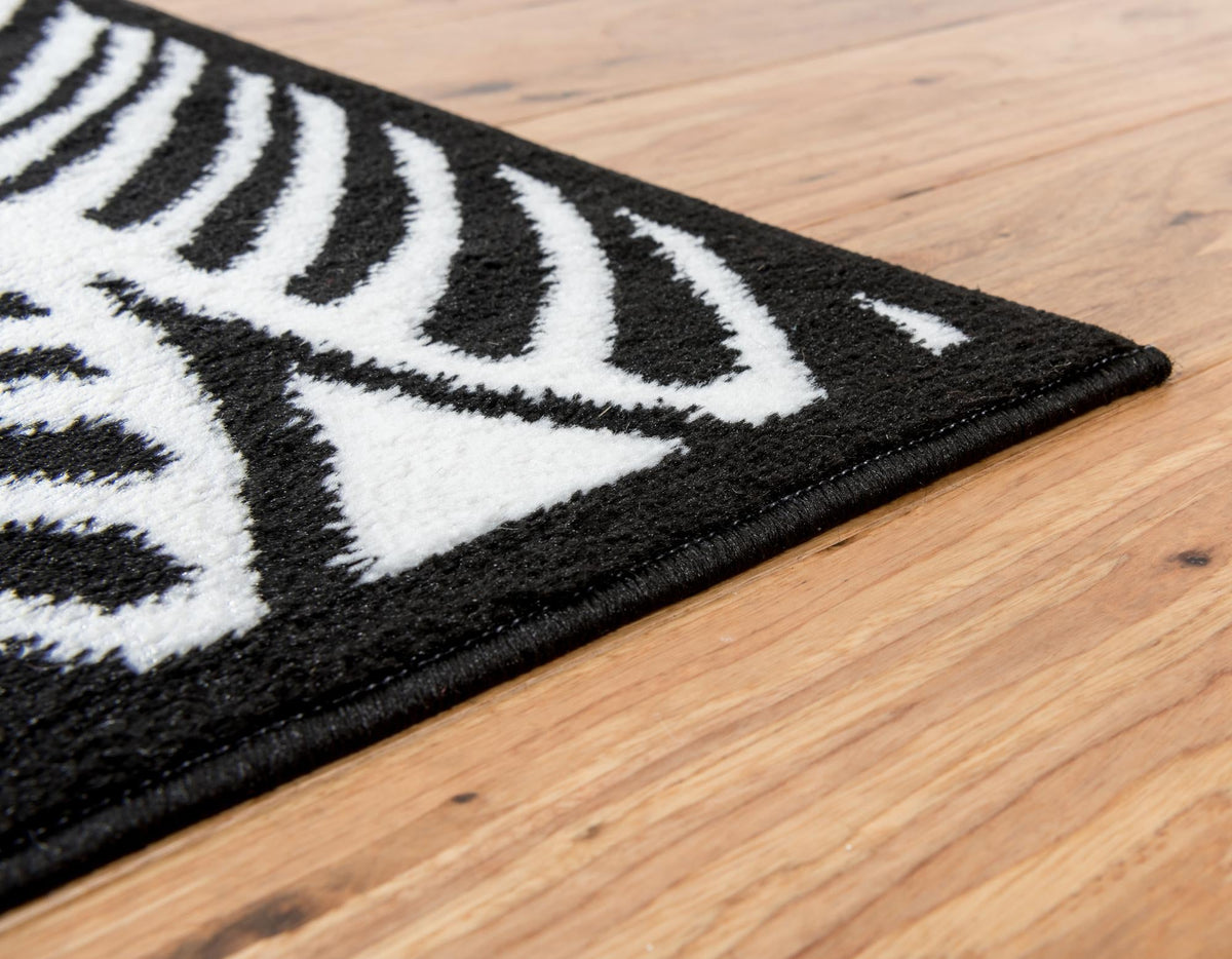 Urban Oasis Collection Area Rug -  Bronx Rectangle Black  lifestyle 3