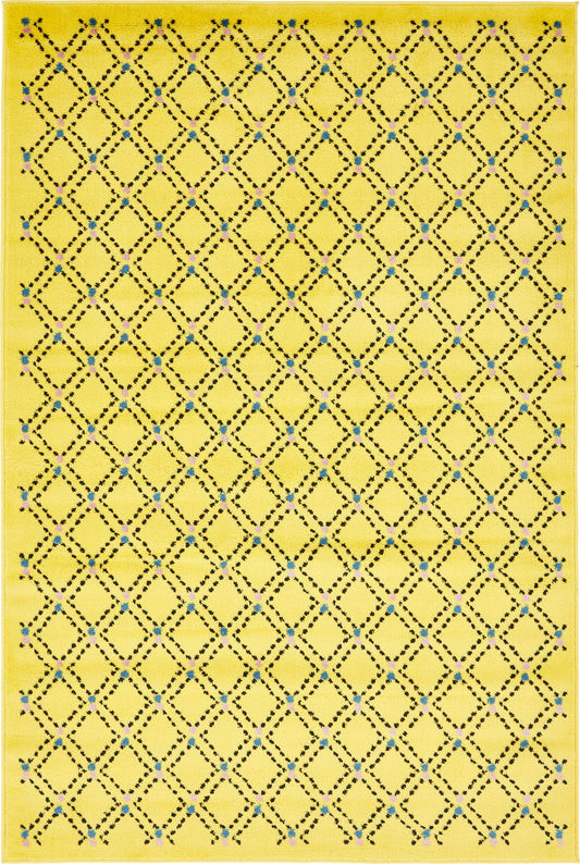 Urban Oasis Collection Area Rug -  Flatiron Rectangle Yellow Main