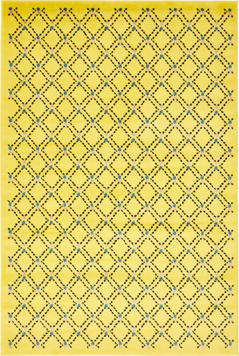 Urban Oasis Collection Area Rug -  Flatiron Rectangle Yellow Main