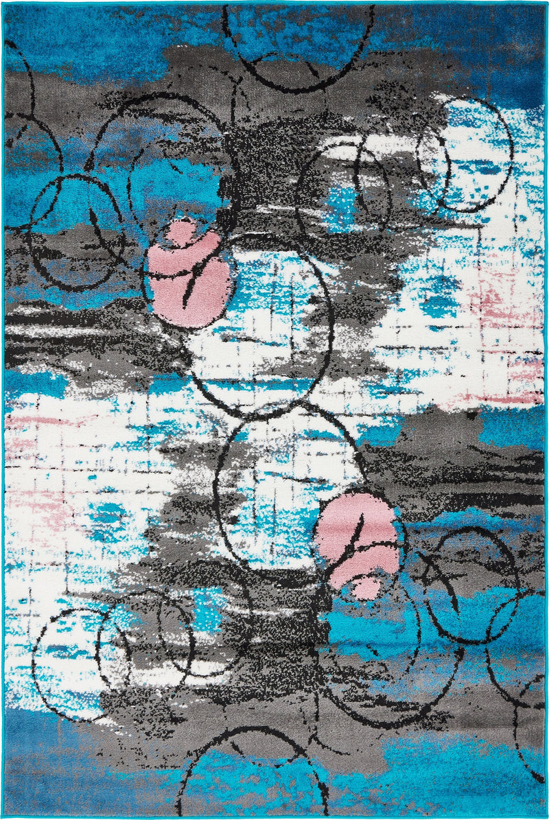 Urban Oasis Collection Area Rug -  Fulton Rectangle Turquoise Main