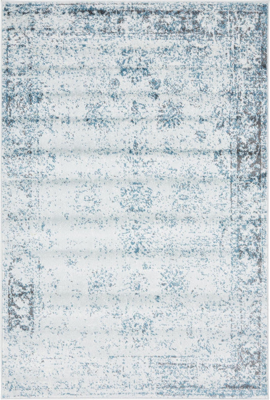 Riviera Elegance Collection Area Rug - Antibes (Light Blue) Rectangle Light Blue Main