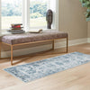 Riviera Elegance Collection Area Rug - Antibes (Light Blue) Runner Light Blue  lifestyle 32