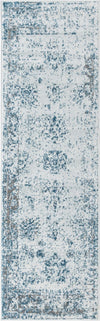 Riviera Elegance Collection Area Rug - Antibes (Light Blue) Runner Light Blue Main