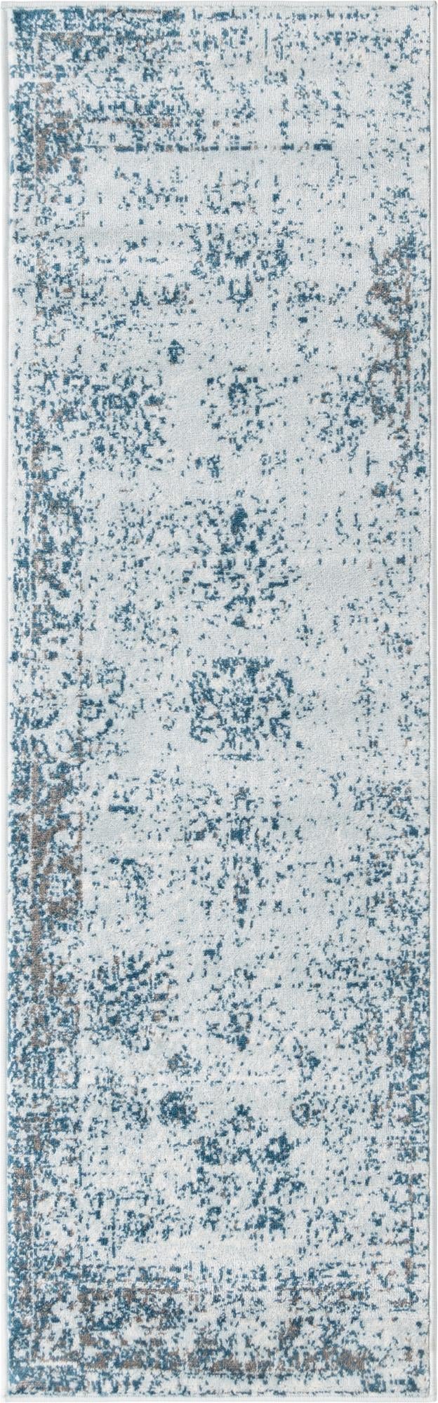 Riviera Elegance Collection Area Rug - Antibes (Light Blue) Runner Light Blue Main