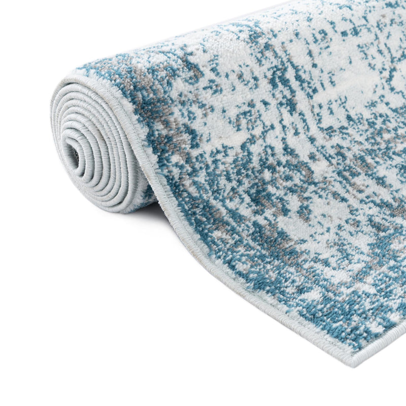 Riviera Elegance Collection Area Rug - Antibes (Light Blue) Rectangle Light Blue  lifestyle 24