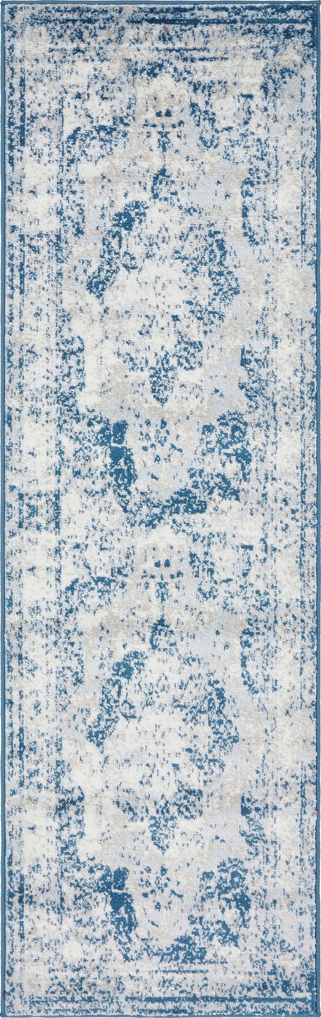 Riviera Elegance Collection Area Rug -  Menton (Blue) Runner Blue Main