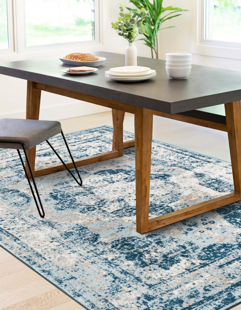 Riviera Elegance Collection Area Rug -  Menton (Blue) Rectangle Blue  lifestyle 15
