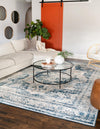 Riviera Elegance Collection Area Rug -  Menton (Blue) Rectangle Blue  lifestyle 4