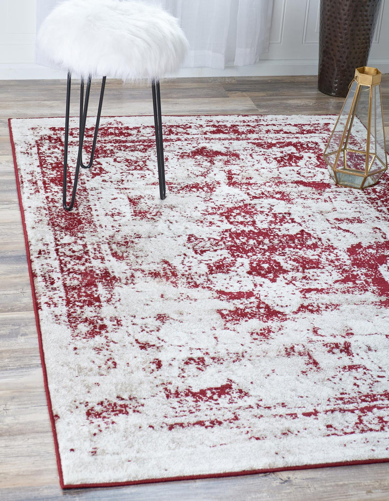 Riviera Elegance Collection Area Rug -  Menton (Burgundy) Rectangle Burgundy  lifestyle 42