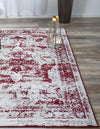 Riviera Elegance Collection Area Rug -  Menton (Burgundy) Rectangle Burgundy  lifestyle 43