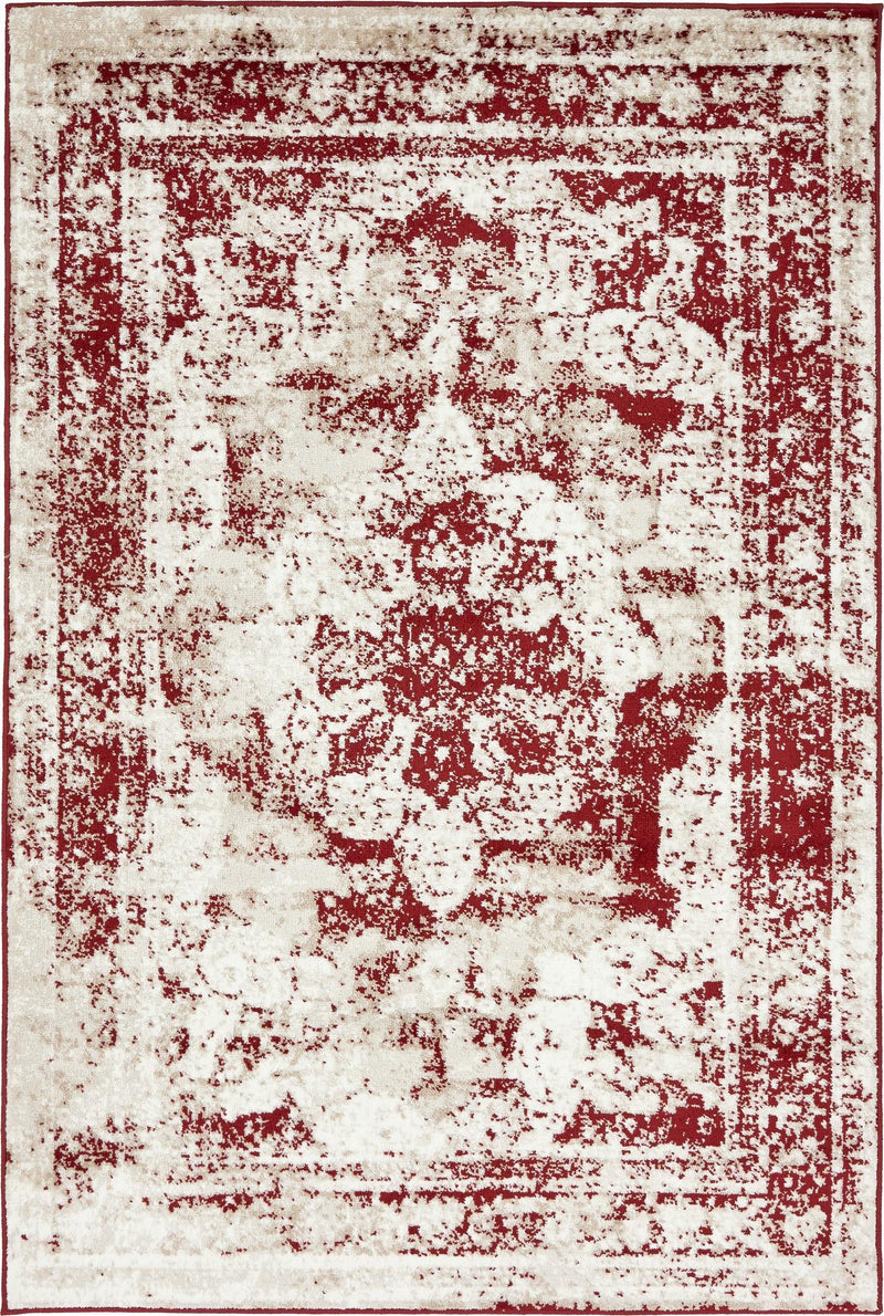 Riviera Elegance Collection Area Rug -  Menton (Burgundy) Rectangle Burgundy Main