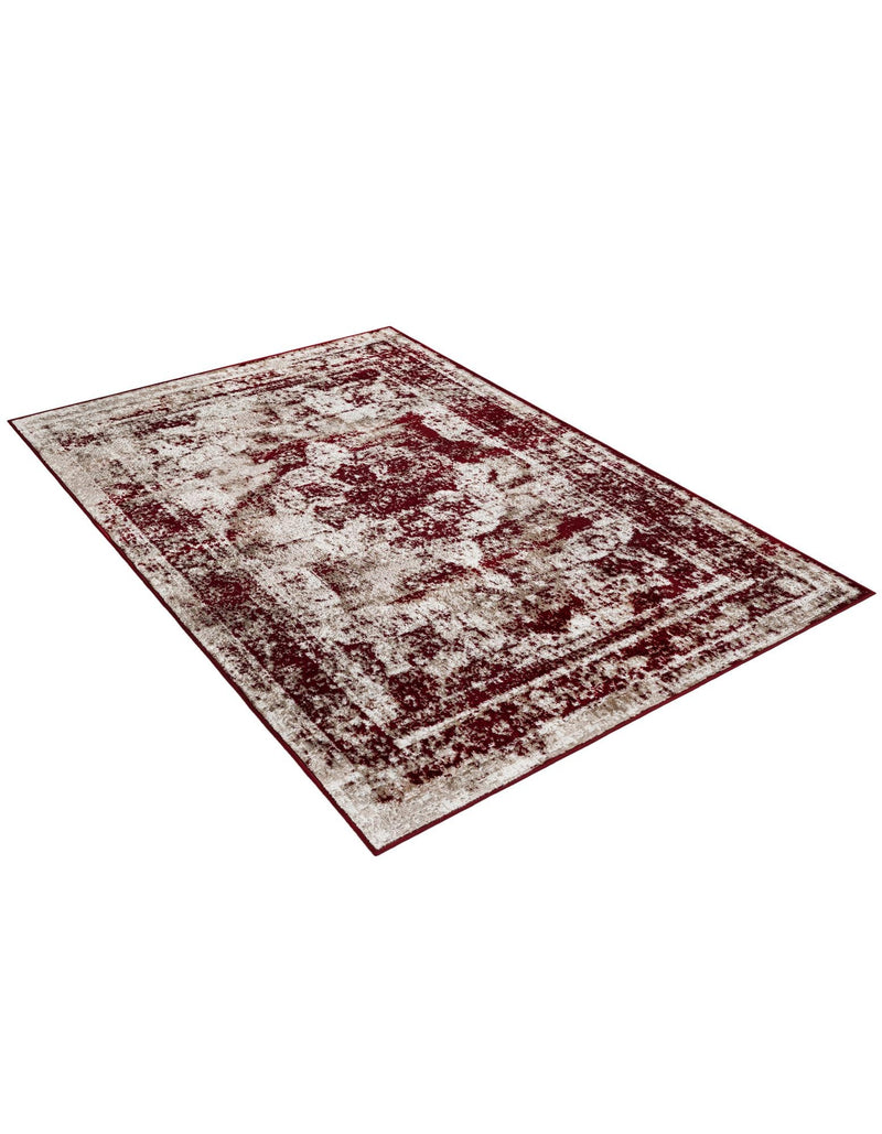 Riviera Elegance Collection Area Rug -  Menton (Burgundy) Rectangle Burgundy  lifestyle 4
