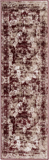 Riviera Elegance Collection Area Rug -  Menton (Burgundy) Runner Burgundy Main