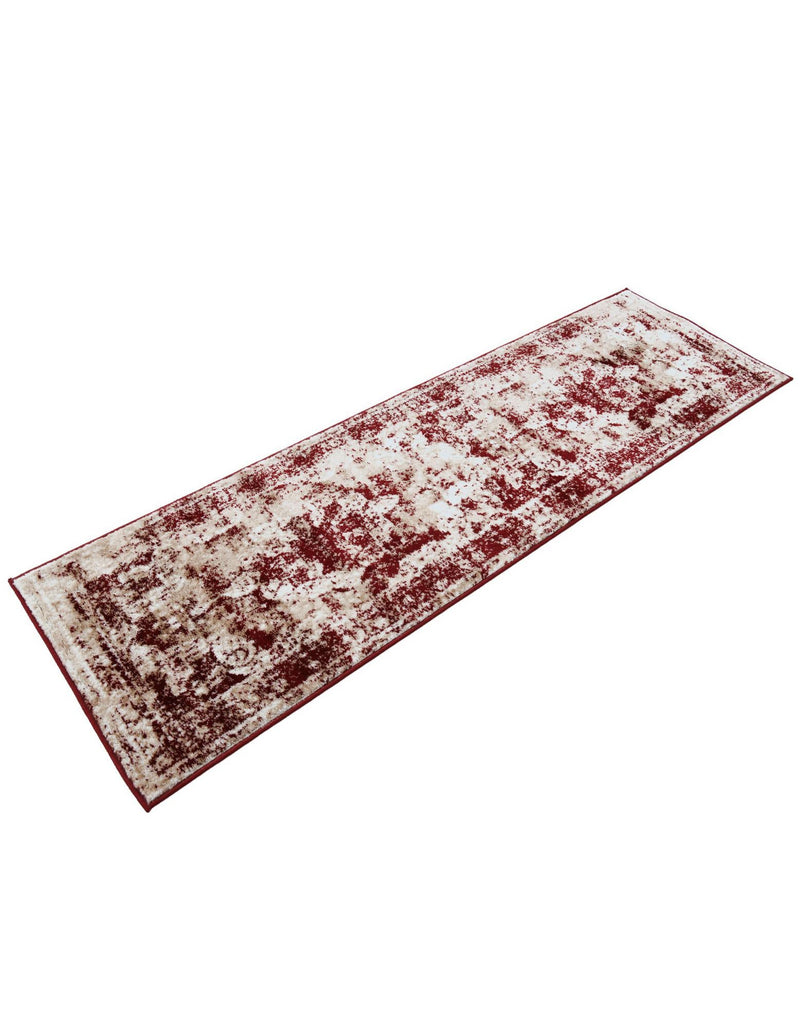 Riviera Elegance Collection Area Rug -  Menton (Burgundy) Runner Burgundy  lifestyle 49