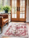 Riviera Elegance Collection Area Rug -  Menton (Burgundy) Rectangle Burgundy  lifestyle 3