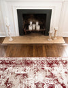 Riviera Elegance Collection Area Rug -  Menton (Burgundy) Rectangle Burgundy  lifestyle 12