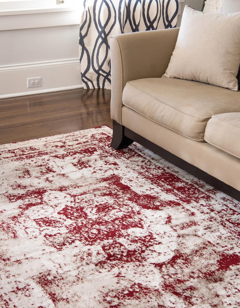 Riviera Elegance Collection Area Rug -  Menton (Burgundy) Rectangle Burgundy  lifestyle 14