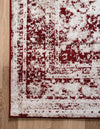 Riviera Elegance Collection Area Rug -  Menton (Burgundy) Rectangle Burgundy  lifestyle 32